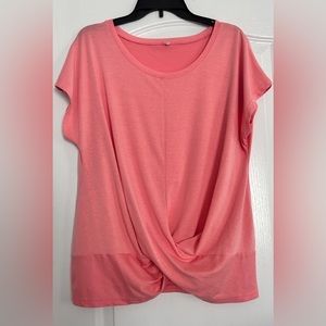 Women’s Top Short Sleeve XL Coral